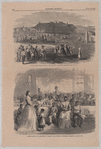 Noon at the Primary school (top) and Primary school for Freedmen, in charge of Mrs. Green, at Vicksburg, Mississippi (bottom).