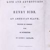 Narrative of the life and adventures of Henry Bibb, title page