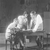 Script reading  at rehearsal of Elizabeth the Queen. Philip Moeller (director, seated), Lynn Fontanne & Alfred Lunt.