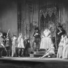 Scene from "Elizabeth the Queen" (by Maxwell Anderson), NYC: Guild Theatre, 1930. Setting by Lee Simonson. Lynn Fontanne as Elizabeth and Alfred Lunt as Earl of Essex.