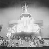 Scene aboard H.M.S. "Europa". Setting by Lee Simonson for Theatre Guild's Production of "Roar China." NYC: 1930. On upper deck: Edward Cooper & Eric Blore (white uniforms) as Captain and Lieutenant of ship.