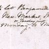 Slave pass for Benjamin McDaniel to travel from Montpellier to New Market, Shenandoah County, Virginia, June 1, 1843.