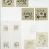 Christmas, Easter and New Year cards depicting flowers, foliage and portraits of children.