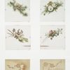 Christmas and Easter cards depicting flowers, foliage and medallions.