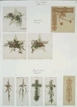 Christmas and Easter cards depicting flowers, foliage, decorative ornamentation, stars and crosses.