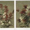 Two prints entitled 'Cardinal flowers' and 'Balm and spiraea'