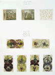 Birthday, calendar, Easter and Valentine cards depicting twin girls, daffodils, pansies and fields.