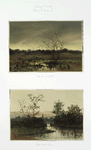 Two prints entitled 'Marsh twilight' and 'Nemasket River.'