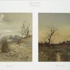Two prints entitled 'October' and 'November'