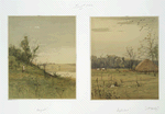 Two prints entitled, 'August' and 'September'