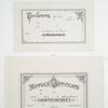 Marriage certificates.