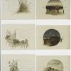 Landscape prints with poem, 'Here I come creeping, creeping everywhere'