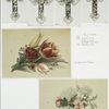 Easter cards with decorative crosses; Valentines and birthday cards depicting flowers : 'Tulips and Pinks' and  'Snowballs and Pinks'