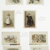 Christmas and New Year cards depicting birds in trees, young girls, and rabbits acting like humans.