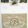 Christmas cards depicting owls, foxes, rabbits, and squirrels in the snow, child in bed; Prang's Standard Stationery : German Antique Parchment.