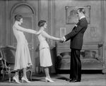 L to R: Helen Menken (Irene), Ann Trevor (Gisele) and Basil Rathbone (Jacques).