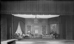 The study in Jacques Virieu's apartment. Setting designed by William E. Castle. NYC: Empire Theatre, 1926.