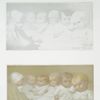 Prang's prize babies, plate XVII, ninth color; plate XVII, nine colors combined.