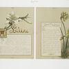 Flower fancies: calendar with text; depicting lilies and daffodils.