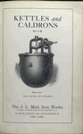 No. 1-B. Caldrons and kettles. Plate 24-X. [Title page].