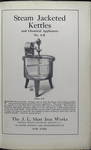 No. 4-B. Steam jacketed kettles and chemical appliances. Plate 5-X. Power mixing kettle.