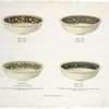 Decorated wash basins. Queen Anne, Japanese quince blossom and Wild aster.