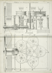 Mahlgänge unf Mühlengerüste mit Räderbetrieb. [Aldermühle zu Berlin].