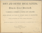 Town and country house painting. [Title page].