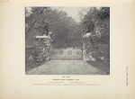 Wrought iron driveway gate. [Plate 315-N].