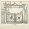 Wrought iron archway withdriveway gates and side panels. [Plate 323-N].