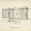 Wrought iron railing and gate. [Plate 334-N].