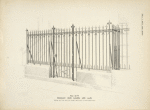 Wrought iron railing and gate. [Plate 334-N].