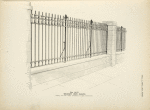 Wrought iron railing. [Plate 335].