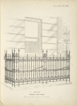 Wrought iron railing. [Plate 337-N].