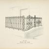 Wrought iron railing. [Plate 338-N].