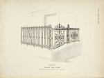 Wrought iron railing. [Plate 338-N].