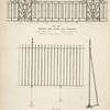 Wrought iron railing and standards. [Plate 340-N]. ; Wrought iron railing and posts. [Plate 341-N].