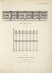 Dwarf railing and posts. [Plate 342-N]; Wrought iron railing and posts. [Plate 343-N].