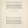 Wrought iron railing and posts. [Plates 344-N and 345-N].
