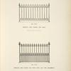 Wrought iron railing and posts. [Plate 346-N] ; Wrought iron railing and post, with cast iron ornaments. [Plate 347-N].