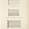 Wrought iron railing and posts. [Plates 351-N and 353-N] ; Wrought iron railing and and posts, with cast iron ornaments. [Plate 352-N].