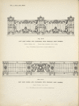 Cast iron panels and standards, with wrought iron framing. [Plates 370-N and 371-N].