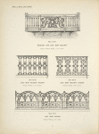 Wrought and cast iron balcony. [Plate 374-N] ; Cast iron balcony railing. [Plates 375-N and 376-N] ; Cast iron railing, Plate 377-N.