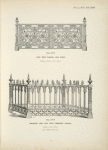 Cast iron railing and posts. [Plate 378-N] ; Wrought and cast iron cemetery railing. [Plate 379-N].