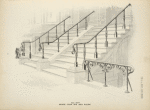 Bronze stoop and area railing. [Plate 400-N].