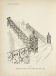 Wrought iron stoop and area railing and newel posts. [Plate 403-N].