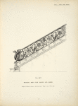 Wrought iron stair railing and griffin. [Plate 408-N].