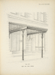 Iron and glass awning. Plate 412-N.