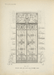 Wrought iron and plate glass vestibule doors. Plate 413-N.