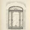 Wrought iron and plate glass vestibule door. Plate 415-N.